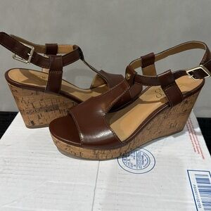 Franco Sarto wedge sandals size 6